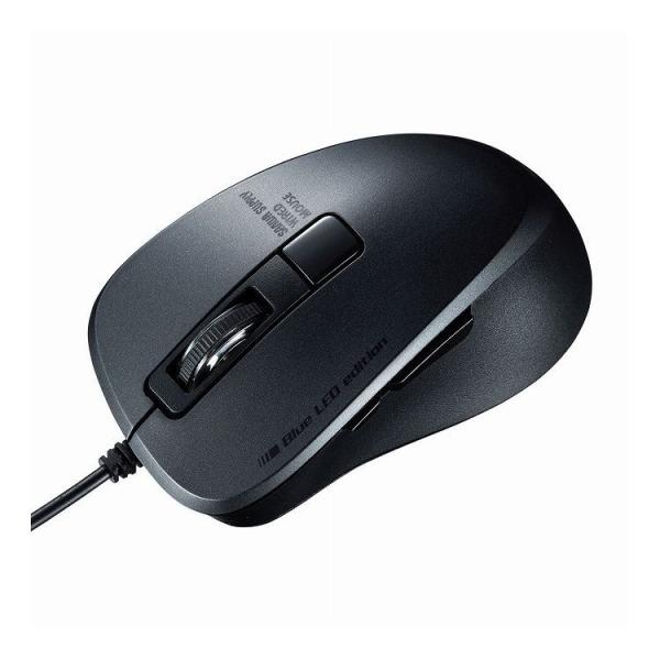 �É��L���u���[LED�}�E�X 5�{�^�� MA-BL156BK ����s��