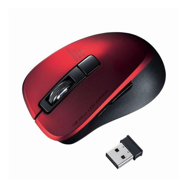 �É����C�����X�u���[LED�}�E�X 5�{�^���E���b�h MA-WBL153R ����s��