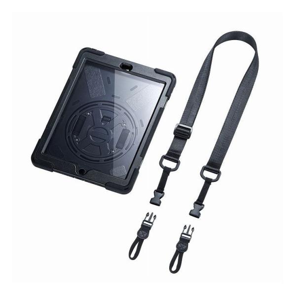 �T�����T�v���C iPad 10.2�C���` �O�ʕی�t�B���^�[�t�ϏՌ��P�[�X PDA-IPAD1620BK ����s��
