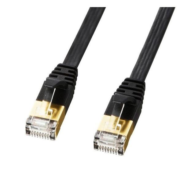 �T�����T�v���C CAT7�E���g���t���b�gLAN�P�[�u�� 3m�A�u���b�N KB-FLU7-03BK ����s��