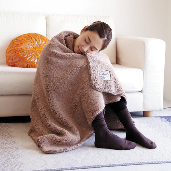 極暖 ブランケット 大判 ふわふわ モコモコ 膝掛け ひざ掛け 防寒 冷え性 毛布 暖かい 睡眠 リコメン堂 通販 Paypayモール