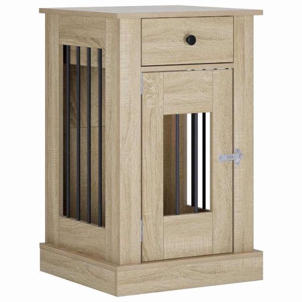 vidaXL ドッグクレート家具 ソノマオーク 50 x 47.5 x 80 cm エンジニアードウッド動物&ペット用品 ペット用品 犬用品 ドッグハウスブラウン 代引不可
