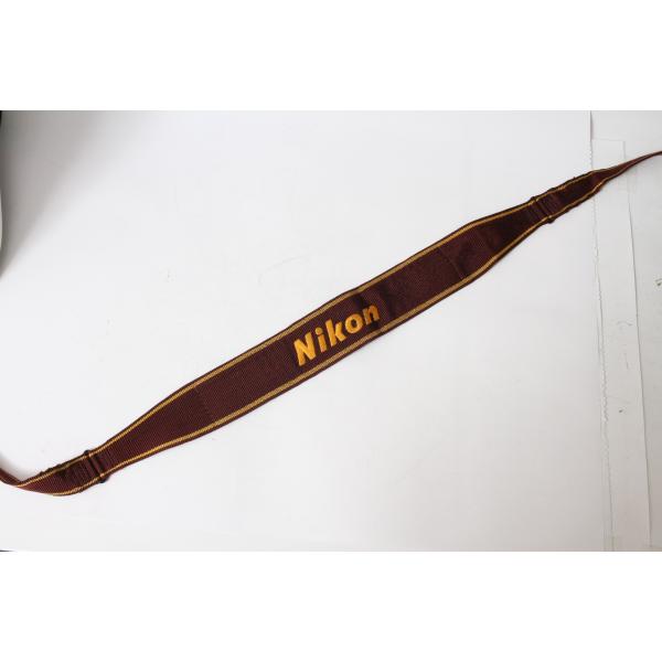 ★中古品★Nikon・ニコン ストラップ えんじ/黄！