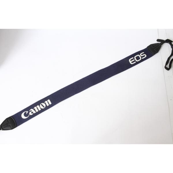 ★中古品★Canon・キヤノン ストラップ 紺/白！