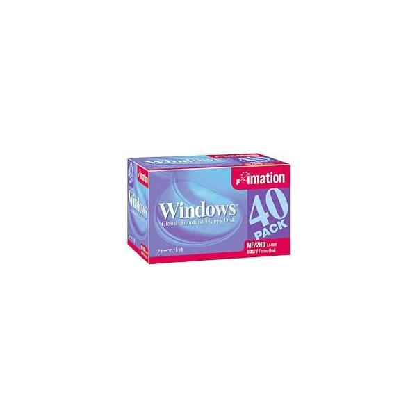 イメーション 3.5インチ2HD フロッピーディスク DOS40枚 MF2HDWIN40KS Windwosフォーマット