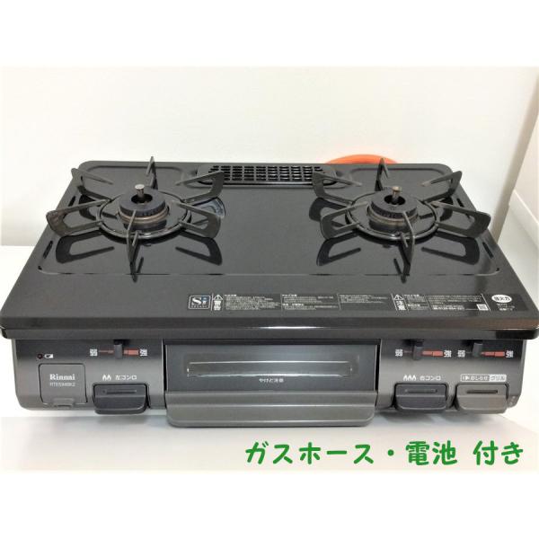 リンナイ ガスコンロ 都市ガス用 Rinnai 2018年製 RTE594BK2R 右 リンナイ ガスコンロ 都市ガス用 Rinnai 2018年製 RTE594BK2R 右