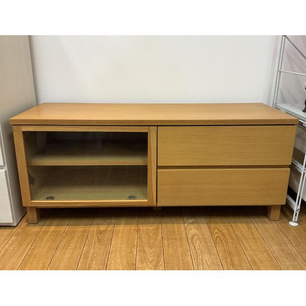 無印良品（MUJI） テレビボード オーク材 AVラック 薄型 AVボード
