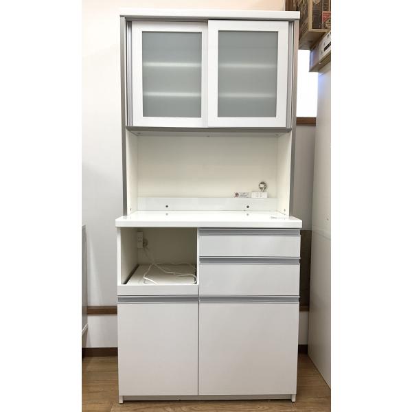 【リサイクルサービス八光】幅79・1cm　ホワイト　レンジボード recycle-sakasyo_251200