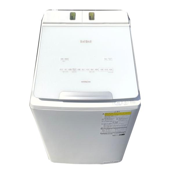 中古美品2020年製 日立 ビートウォッシュ 10kg シャンパン BW-DV100E 縦型洗濯乾燥機 ビートウォッシュ 洗濯機 たて型洗濯乾燥機 日立 HITACHI 10kg 2021年