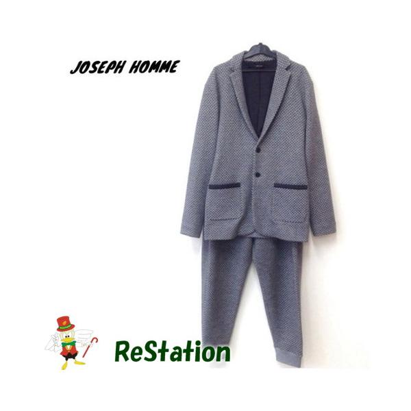 中古】【送料無料】ジョセフオム JOSEPH HOMME ウールニットスーツ