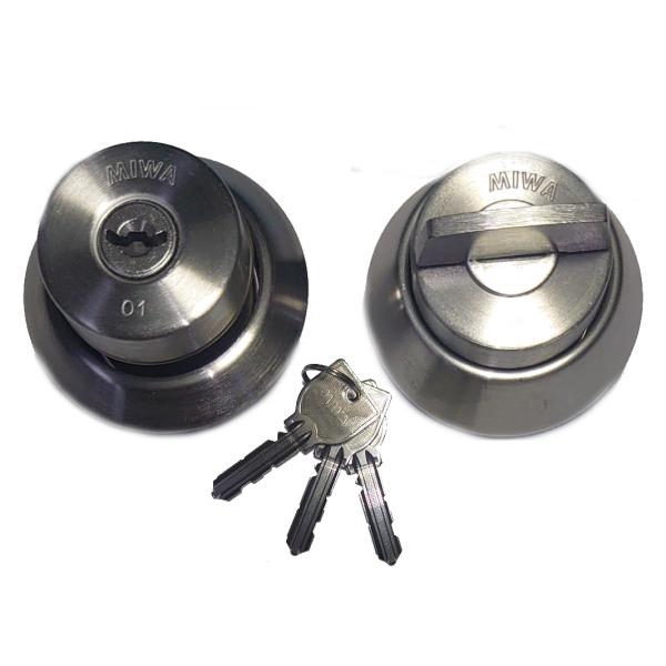 美和ロック U9シリンダー U9LA.CT 扉厚：50mm 仕上 ステンレスヘヤー