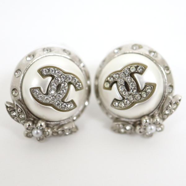 CHANEL ココマーク　パール　シルバー　ピアス　片耳 ピアス C21V