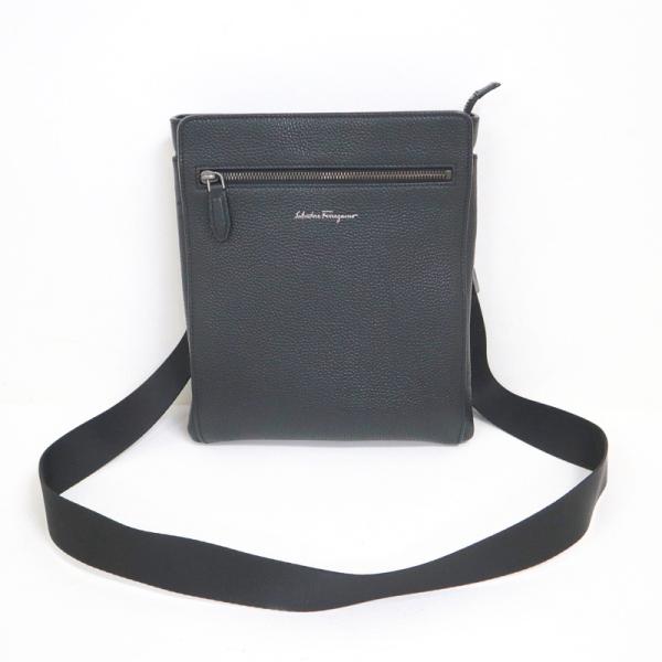 S.Ferragamo】フェラガモ ショルダーバッグ ブラック FZ-24 0471【中古