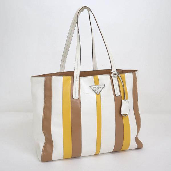 プラダ 2WAY・トートバッグ レザー×シルバー金具 ピンク/kt08875kw