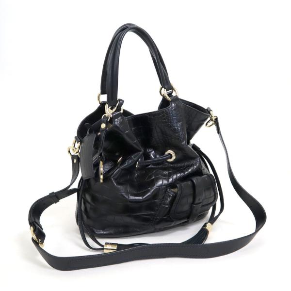 LANCEL】ランセル プルミエフラート 2WAYバッグ ショルダー クロコ型