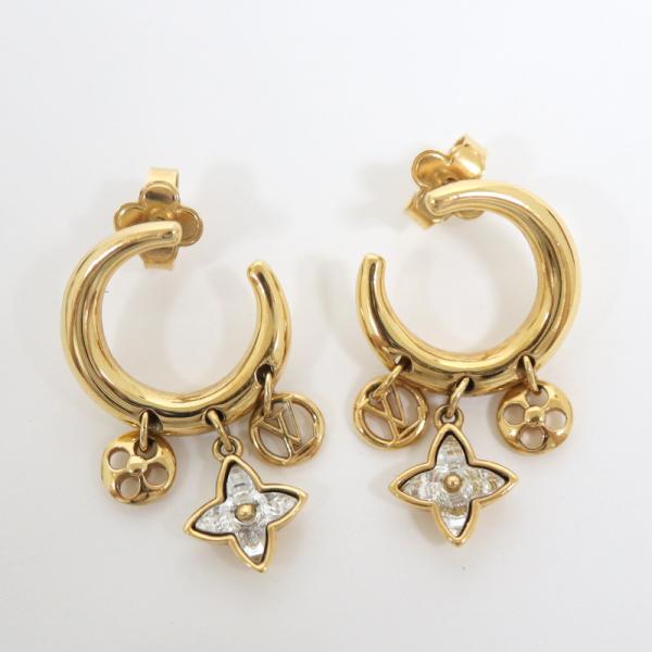 ミセスまるさん✨ルイヴィトンピアスプティルイ ブックルドレイユ ゴールドストーン