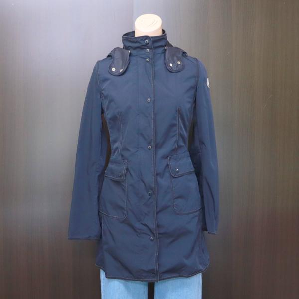 MONCLER】モンクレール ナイロンジャケット サイズ0 ネイビー【中古