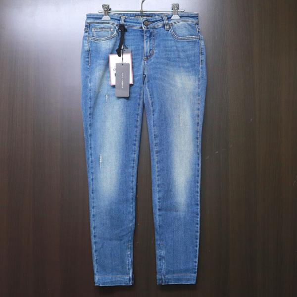 DOLCE&GABBANA】ドルチェ＆ガッバーナ スキニー デニムパンツ ダメージ  