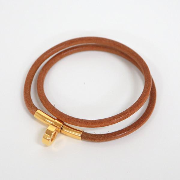 HERMES】エルメス ドゥーブルケリー チョーカー レザー ブラウン
