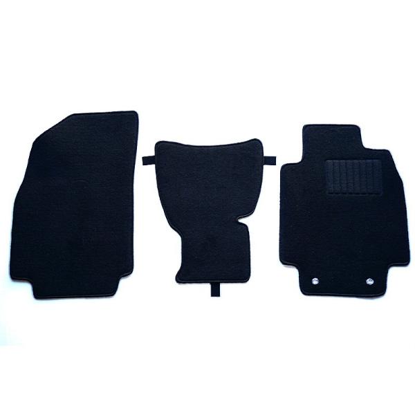 カーマット マツダ MPV LY3P 専用 新品 フロアマット カーマット フロントマットのみ3枚 ブラック/ベージュ 黒 パーツ インテリア