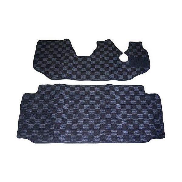 カーマット スバル サンバー/ディアス TV系/TW系 専用 新品 フロアマット カーマット チェック赤黒/チェック灰黒 ブラック/グレー/ベージュ