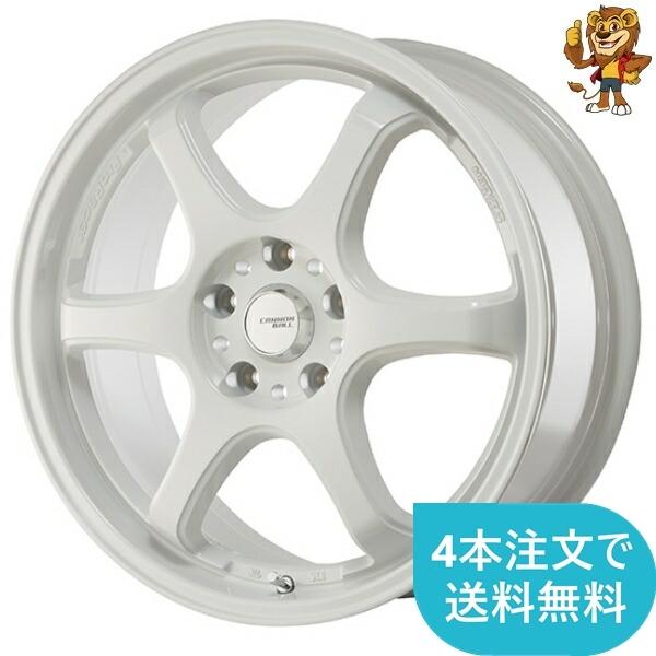 17インチPCD100.5ホールホワイトアダアンホイルセット