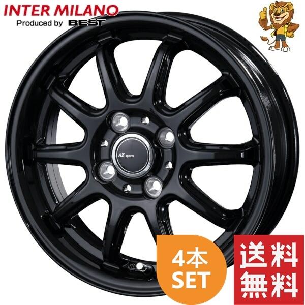 ホイール4本セット BEST AZ sports RC-10 (BK) 12インチ 4.0J