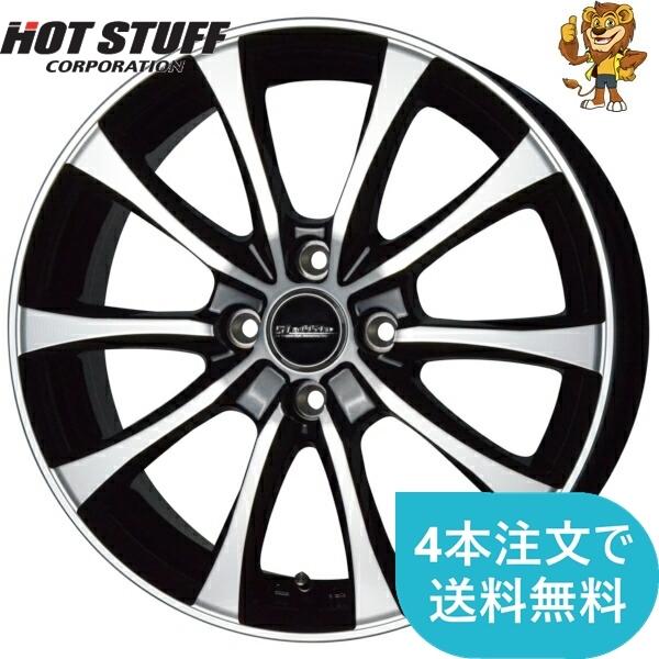 HOT STUFF ホイールのみ1本 Laffite LE-07 (BK/P) 13インチ 4.00B PCD 