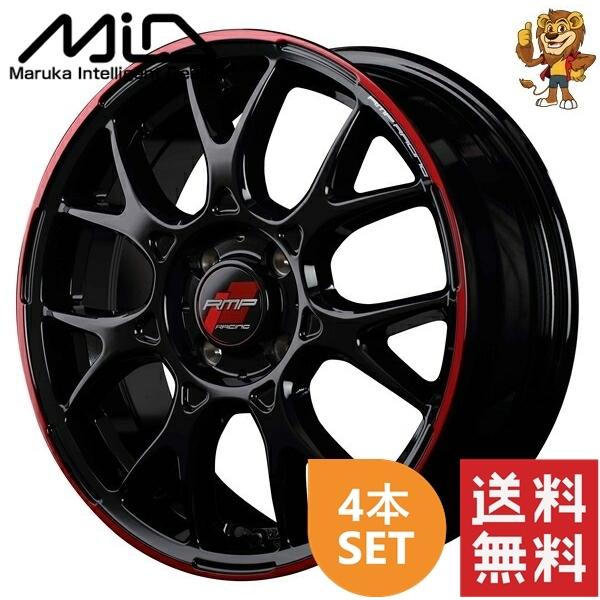 もか。アルミタイヤ4本セットMID RMPレーシングR27ブラック。 マルカサービス ホイール4本セット MID RMP RACING R27 (BRR) 15インチ