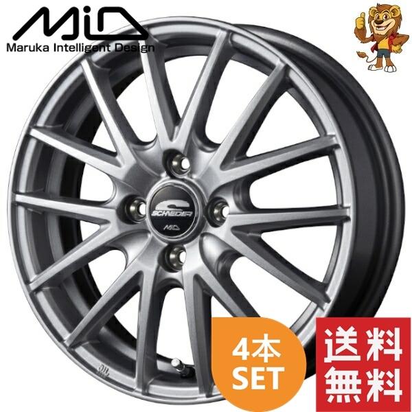 ホイール4本セット MID SCHNEIDER SQ27 (MSIL) 12インチ 4.0J PCD:100/4H インセット:42 シュナイダー  SQ27