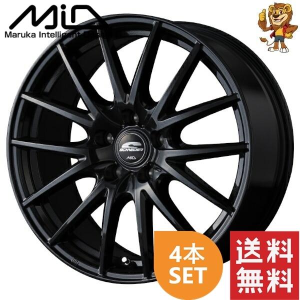 ホイール4本セット MID SCHNEIDER SQ27 (MBK) 17インチ 7.0J PCD:100