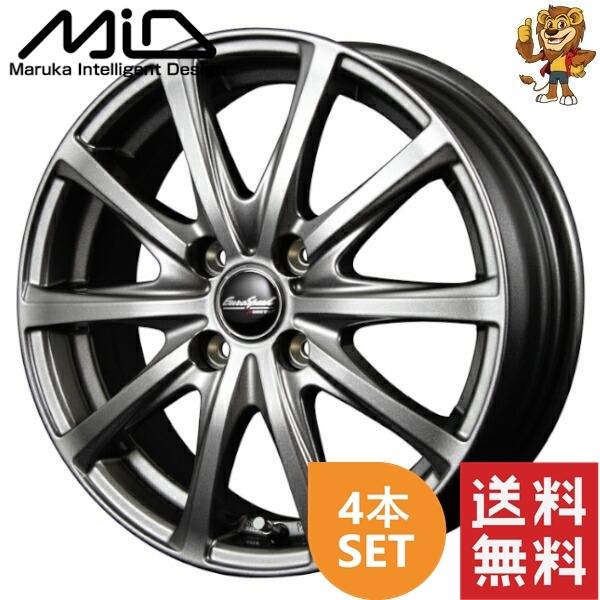 ホイール4本セット MID Euro SPEED V25 (MG0) 12インチ 4.0J PCD:100/4H インセット:42 ユーロスピード V25 ホイール4本セット MID Euro SPEED V25 (MG0) 12インチ 4.0J PCD:100/4H インセット:42 ユーロスピード V25