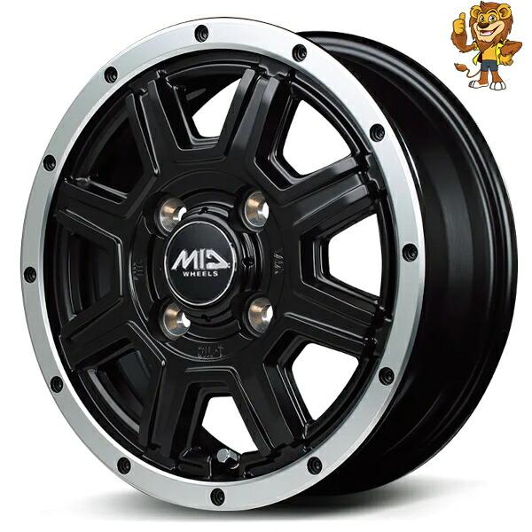 マルカサービス ホイール4本セット MID ROAD MAX WF-8 (SBK+FP) 12 