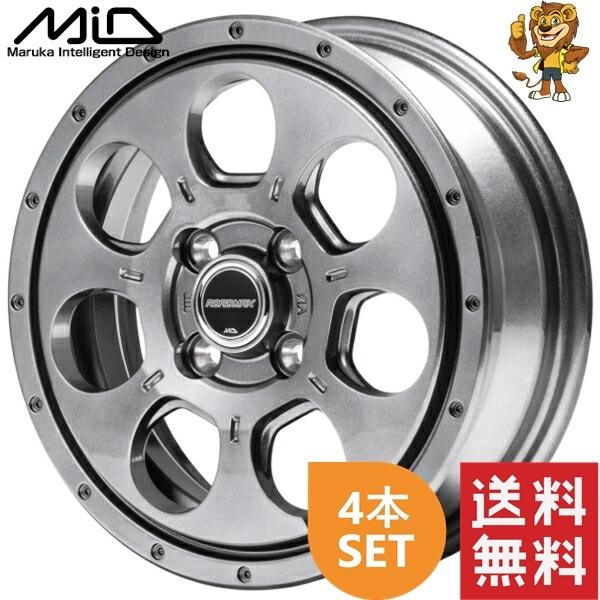マルカサービス ホイール4本セット MID ROAD MAX MUD AGENT (MG) 15