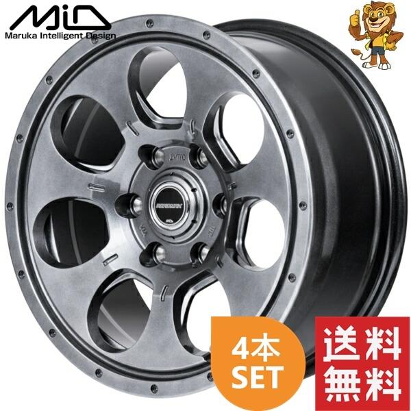 マルカサービス ホイール4本セット MID ROAD MAX MUD AGENT (MG) 15