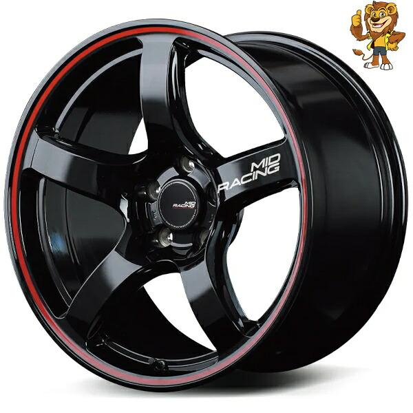 マルカサービス ホイールのみ1本 MID RMP RACING R50 (BRR) 18インチ 