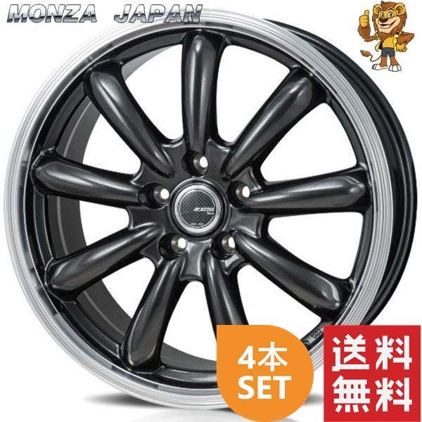 MONZA JAPAN Bany 17inc 7J +48 PCD100 5穴 MONZA JAPAN 4本購入で送料無料 JP-STYLE BANY 17x7.0J 5/100 +