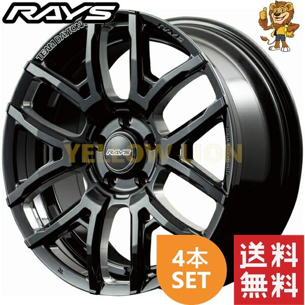 RAYS TEAM DAYTONA F6 drive クリアブラック 4本セット TEAM DAYTONA ホイール4本セット RAYS F6 Drive (BNC) 18インチ 7.5J