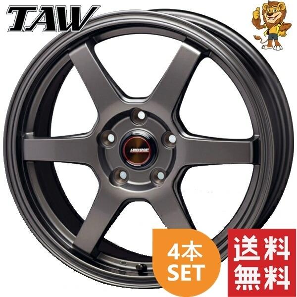 ホイール4本セット TAW J-TECH S6 (GM) 17インチ 7.0J PCD:114.3 /5H 