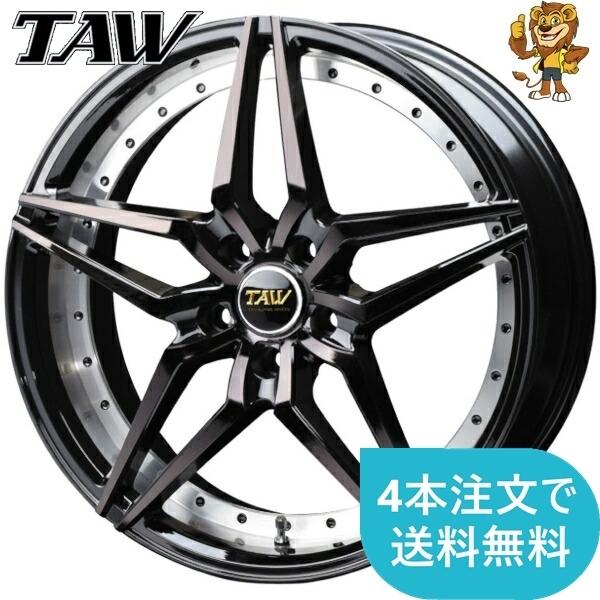 ホイールのみ1本 TAW Leowing Type S325 (BK) 19インチ 7.5J PCD:100  