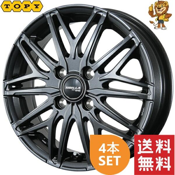 ホイール4本セット TOPY SIBILLA NEXT W45 (DGM) 16インチ 6.0J PCD