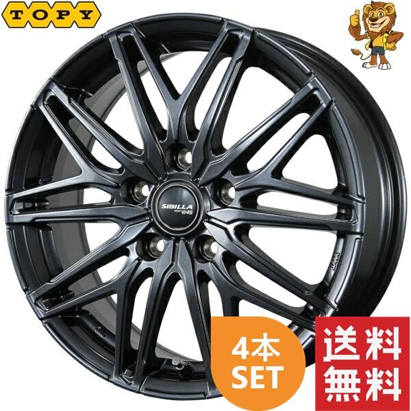 ホイール4本セット TOPY SIBILLA NEXT W45 (DGM) 16インチ 6.5J PCD