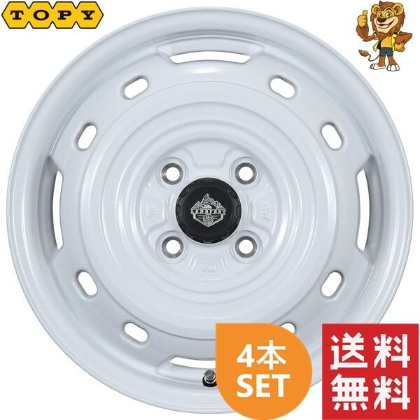 ホイール4本セット TOPY LANDFOOT XFG (WHITE) 12インチ 3.50B PCD