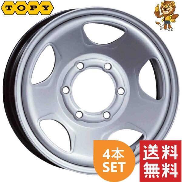 ホイール4本セット TOPY 単穴スチールホイール 15インチ 6.0J PCD