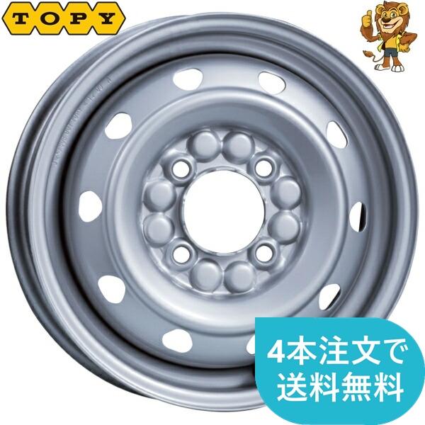 ホイール1本 TOPY 単穴スチールホイール 12インチ 4.00B PCD：100 穴数