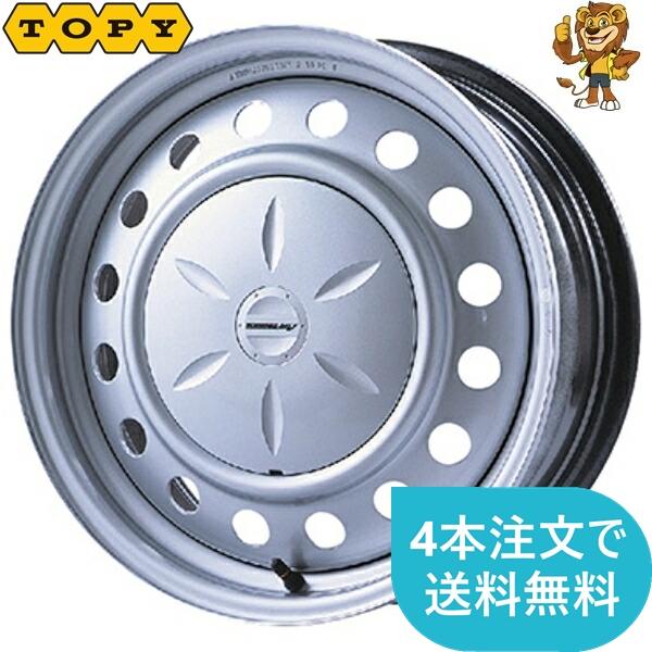 ホイール1本 TOPY 単穴スチールホイール 16インチ 6.5J PCD：114.3 穴