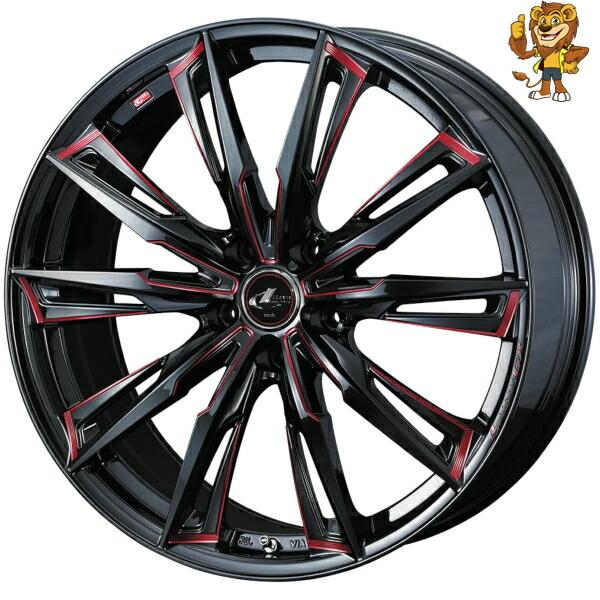 WEDS（ウェッズ） ホイール4本セット Weds LEONIS GX (BK/SC(RED)) 18