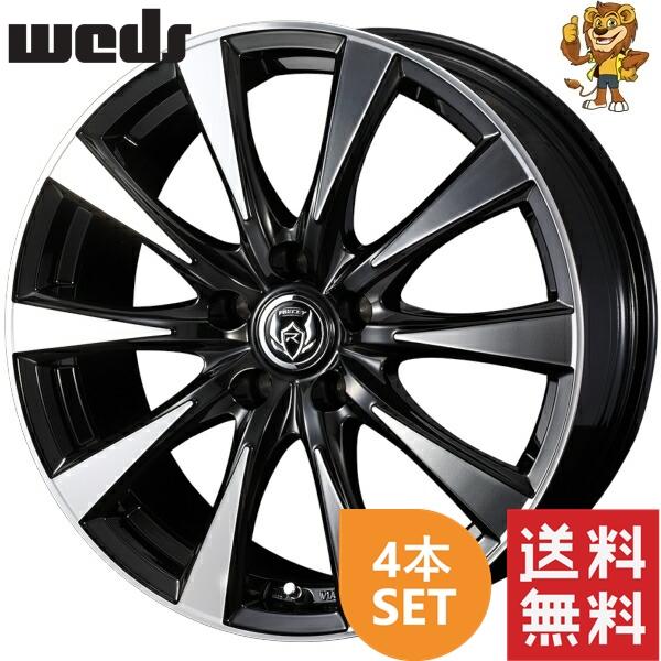 WEDS ホイール4本セット weds RIZLEY DI (BKP) 15インチ 6.0J PCD:100 