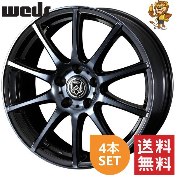 ホイール4本セット weds RIZLEY KC (BKPBC) 17インチ 7.0J PCD 