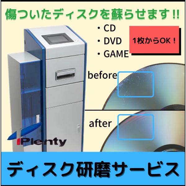 Blu-ray, HC DVD, SACD, PS3, PS4, Wii U, XBOX ONEのディスクは研磨不可となります。【研磨手数料（単価）】※価格は1枚あたりの金額となります。数量欄にご希望の枚数を入力してください。※ご依頼時の発...